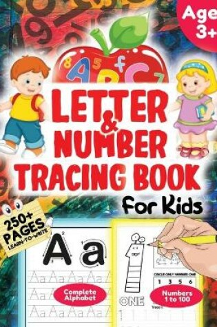 Cover of Letter and Number Tracing Activity Book for Kids