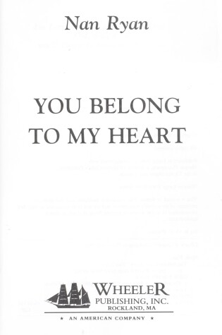Cover of You Belong to My Heart