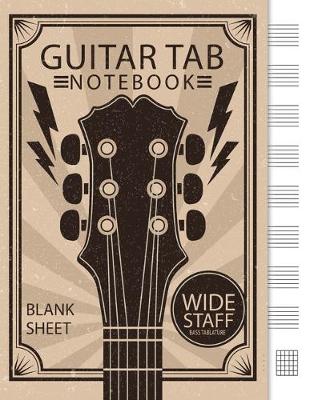 Book cover for Guitar Tablature Notebook