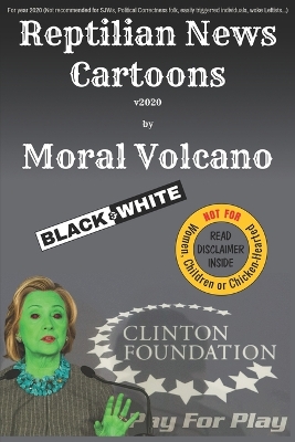 Book cover for Reptilian News Cartoons by Moral Volcano (Black-n-White)