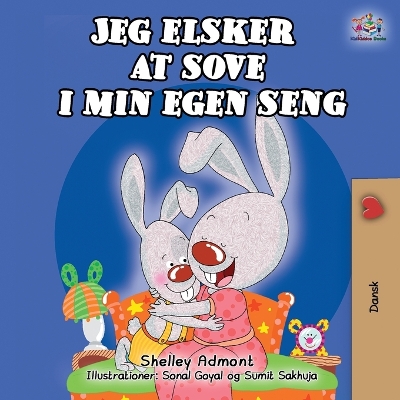 Book cover for I Love to Sleep in My Own Bed (Danish Children's Book)