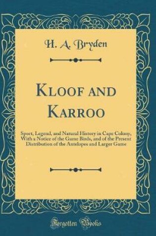Cover of Kloof and Karroo