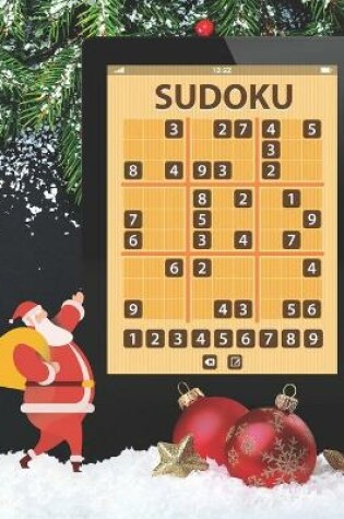 Cover of Christmas Santa Sudoku Puzzle Book