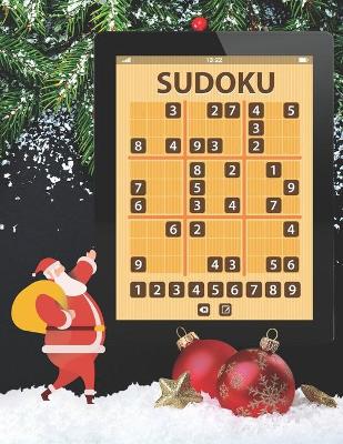 Book cover for Christmas Santa Sudoku Puzzle Book