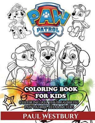 Book cover for Paw Patrol Coloring Book for Kids