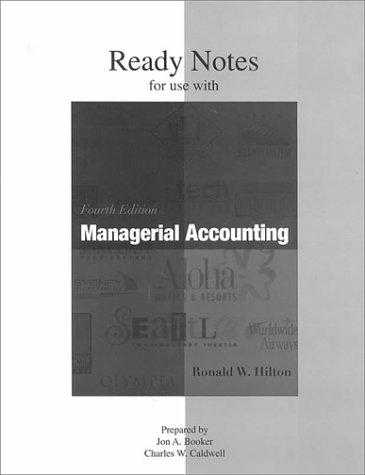 Book cover for Managerial Accounting: Ready Notes