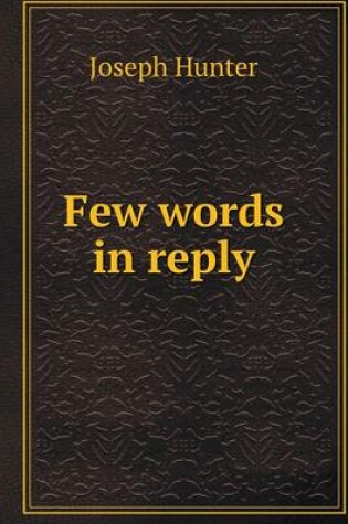 Cover of Few words in reply