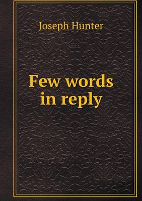 Book cover for Few words in reply