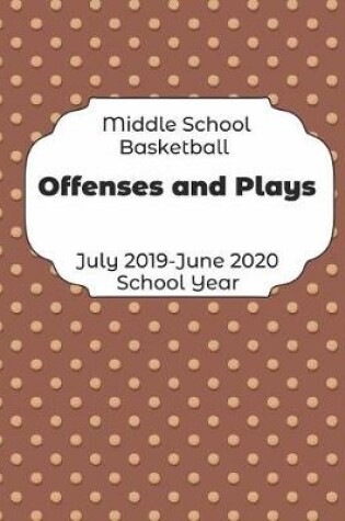 Cover of Middle School Basketball Offenses and Plays July 2019 - June 2020 School Year