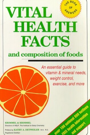 Cover of Vital Health Facts and Composition of Foods