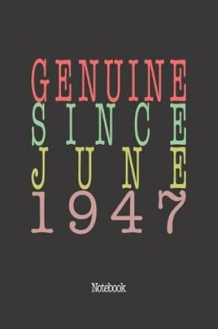 Cover of Genuine Since June 1947