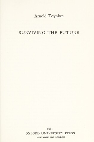 Cover of Surviving the Future