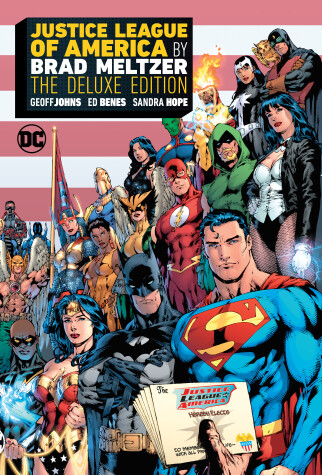 Book cover for Justice League of America by Brad Meltzer: The Deluxe Edition