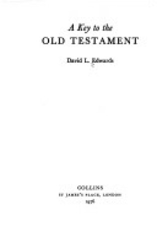Cover of Key to the Old Testament