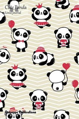 Book cover for Cute Panda Lined Journal