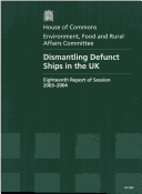 Book cover for Dismantling defunct ships in the UK