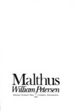 Cover of Petersen: Malthus