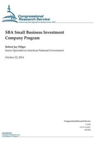 Cover of SBA Small Business Investment Company Program