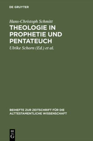 Cover of Theologie in Prophetie und Pentateuch