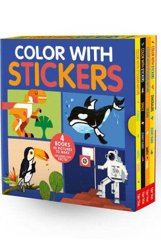 Cover of Color with Stickers 4-Book Boxed Set
