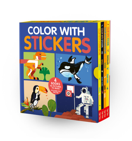 Cover of Color with Stickers 4-Book Boxed Set