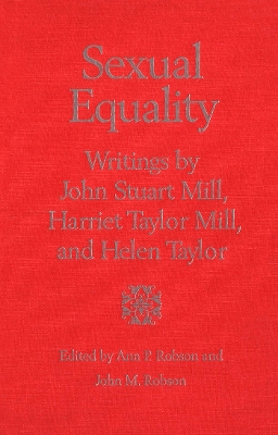 Book cover for Sexual Equality a Mill-Taylor Reader