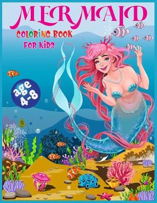 Book cover for Mermaid Coloring Book for Kids Ages 4-8