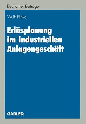 Cover of Erlösplanung im industriellen Anlagengeschäft