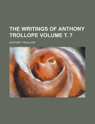 Book cover for The Writings of Anthony Trollope (Volume 3)