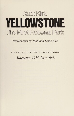 Book cover for Yellowstone