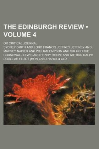 Cover of The Edinburgh Review (Volume 4); Or Critical Journal