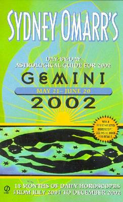 Book cover for Sydney Omarr's Gemini 2002