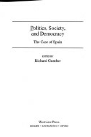 Cover of Politics, Society, And Democracy