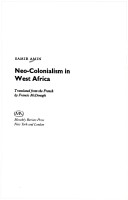 Book cover for Neo-Colonialism in West Africa