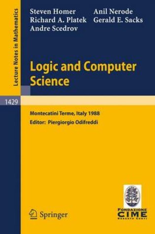 Cover of Logic and Computer Science