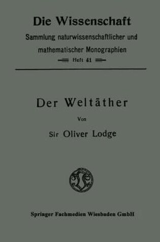 Cover of Der Weltather
