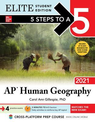 Book cover for 5 Steps to a 5: AP Human Geography 2021 Elite Student Edition