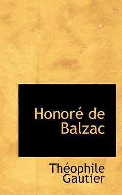 Book cover for Honore de Balzac