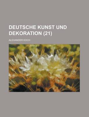 Book cover for Deutsche Kunst Und Dekoration (21 )