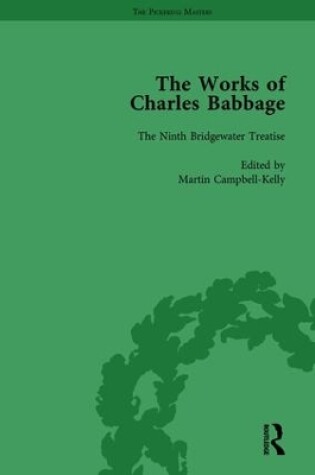 Cover of The Works of Charles Babbage Vol 9