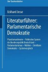 Book cover for Literaturführer: Parlamentarische Demokratie