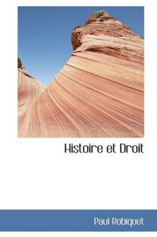 Cover of Histoire Et Droit