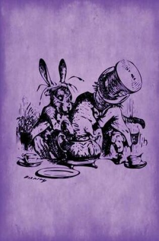 Cover of Alice in Wonderland Journal - Mad Hatter's Tea Party (Purple)