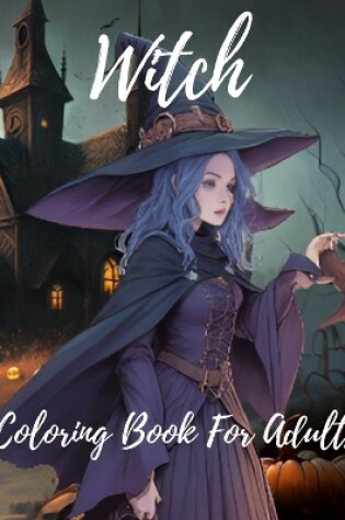Cover of witch coloring book for adults