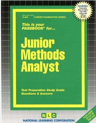 Book cover for Junior Methods Analyst