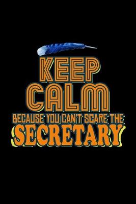 Book cover for Keep calm because you can't scare the secretary