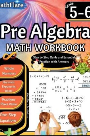 Cover of Pre Algebra Workbook 5th and 6th Grade