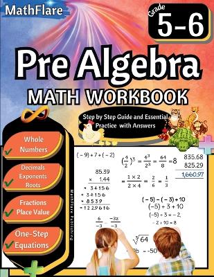 Cover of Pre Algebra Workbook 5th and 6th Grade