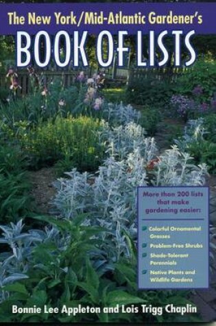 Cover of New York/Mid-Atlantic Gardener's Book of Lists