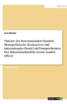 Book cover for Theorie des Internationalen Handels